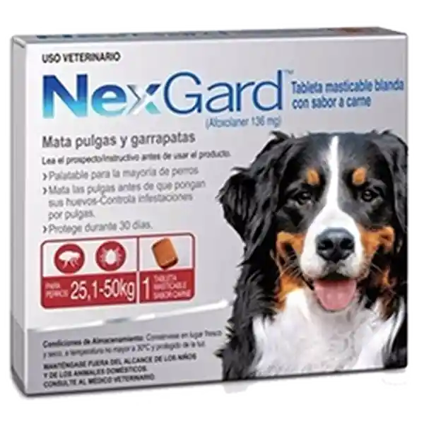 Nexgard Antipulgas Para Perros 25 a 50 Kg