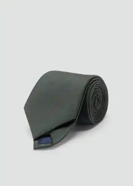 Corbata Basic8 Verde Talla 99 Hombre Mango