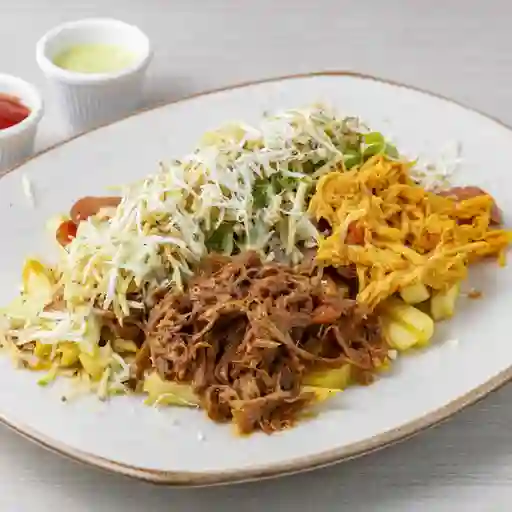 Salchipapa Criolla Mixta Para 2