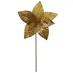 Flor Ponsetia Dorada 8P 30 cm 831-Amx006-2401B Finlandek