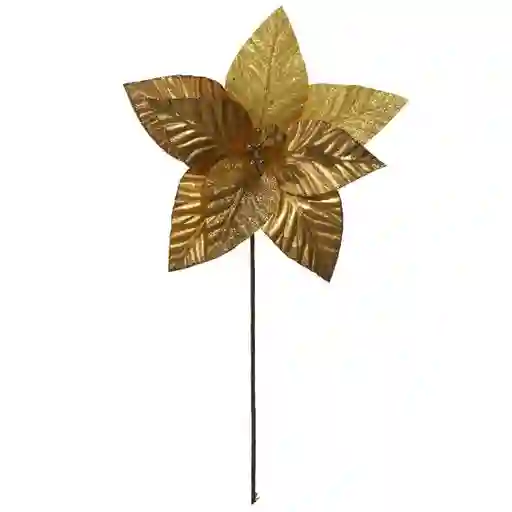 Flor Ponsetia Dorada 8P 30 cm 831-Amx006-2401B Finlandek