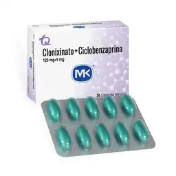 Mk Clonixinato Ciclobenzaprina (125 mg/5 mg) 20 Cápsulas