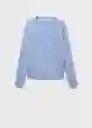 Jersey Lucca Celeste Talla M Mujer Mango