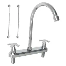 Plumber Grifería Lavaplatos Lotta Cruz Cromo