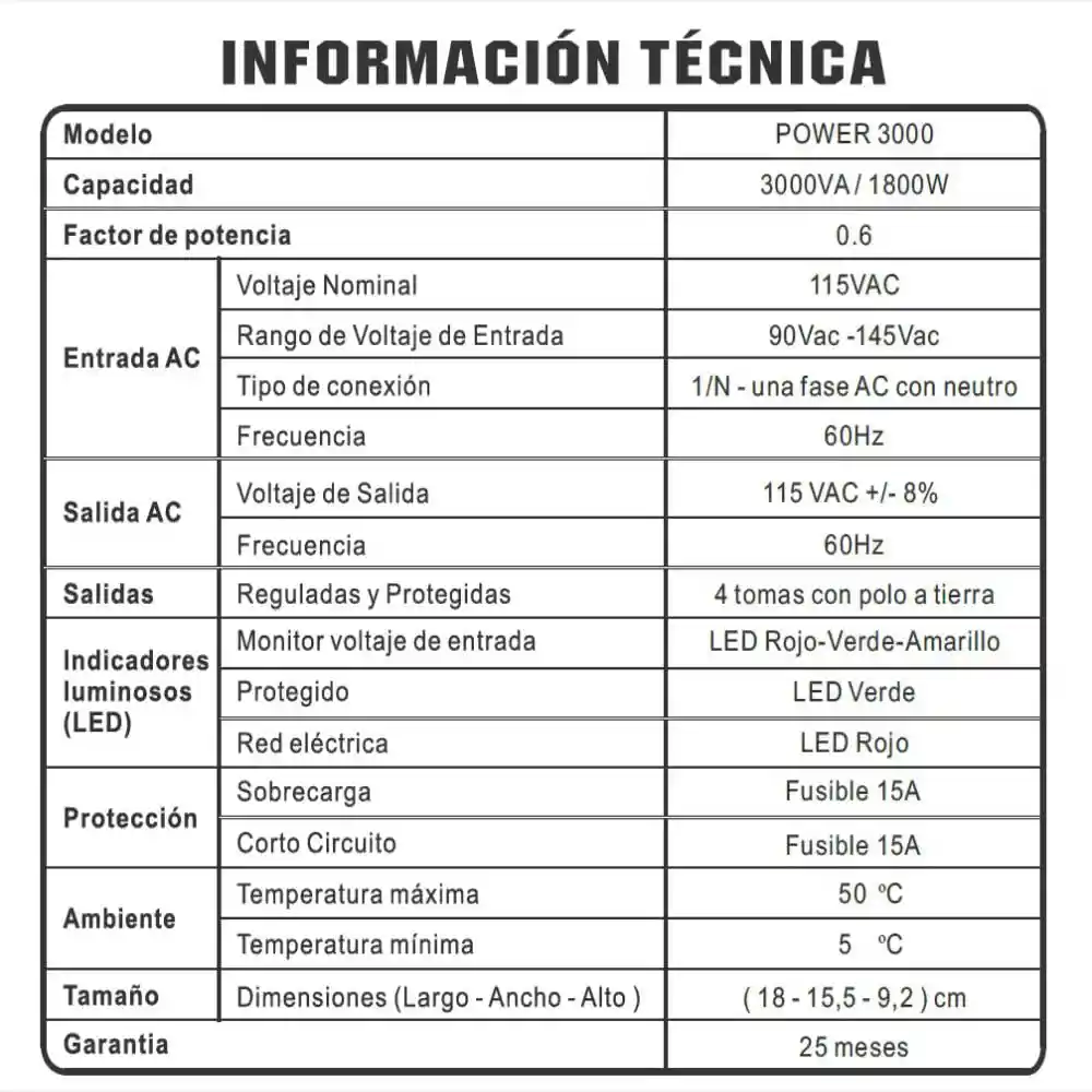 Magom Regulador Power 3000va