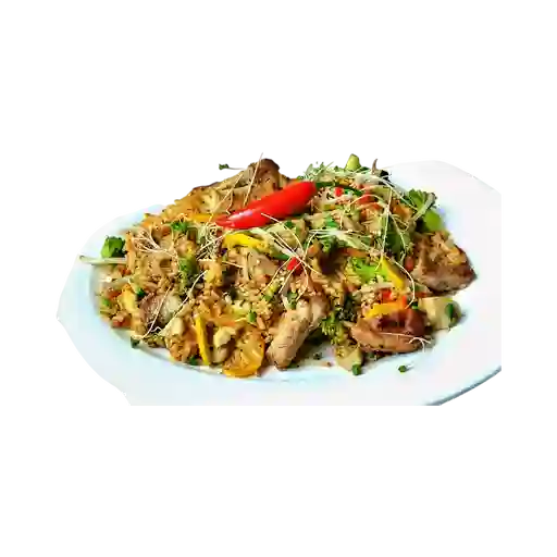 Arroz Thai Camarón y Pollo Mediano