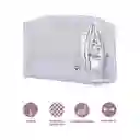 Cosmetiquera Rectangular Piel Cocodrilo Serie Plata Miniso