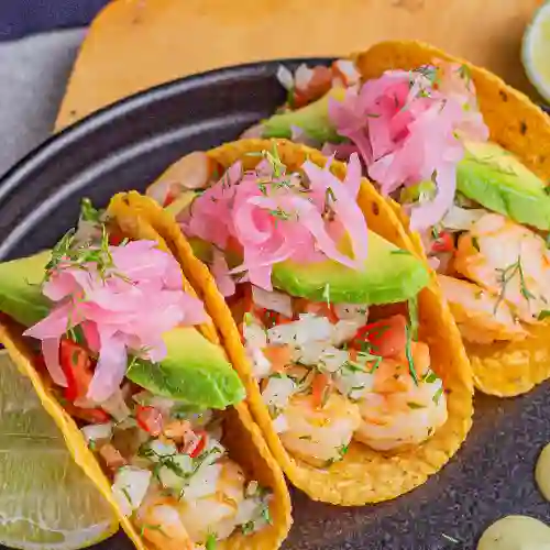 Tacos de Camarones Al Ajillo