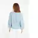  Camisa Petra Mujer Verde Escarchado Claro Talla L Naf-Naf 
