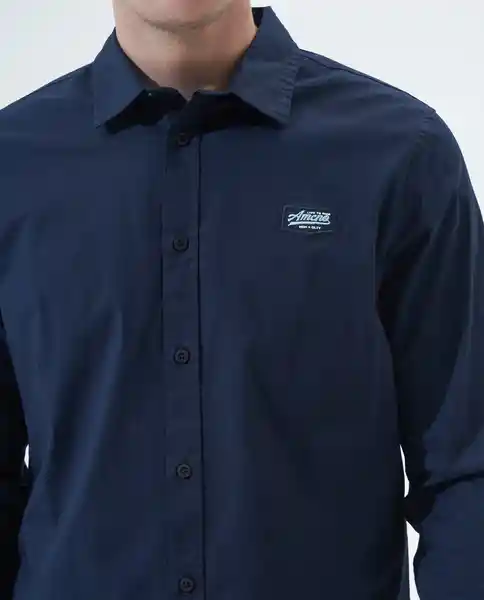 Camisa Hombre Azul Talla L 811F520 Americanino