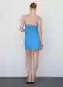 Vestido Blair Azul Talla XL Mujer Mango