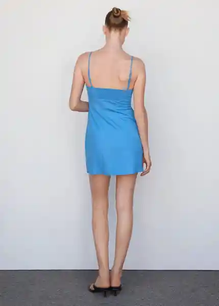 Vestido Blair Azul Talla XL Mujer Mango