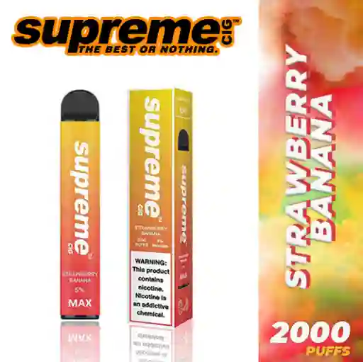 Vape Supreme Strawberry Banana Max (5%) 2000 Puffs  - 1 Ud.