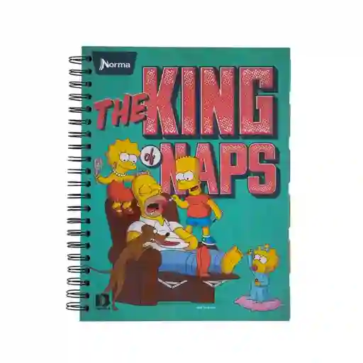 Norma Cuaderno Argollado 7 Materias Los Simpson 175 Hojas