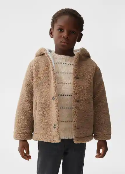 Abrigo Ciro Marron Talla 67 Niños Mango
