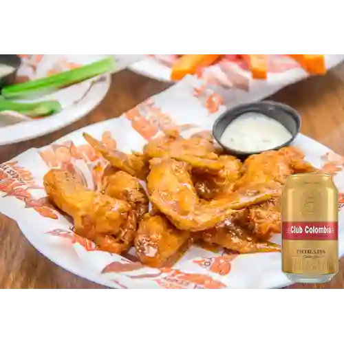 Combo Alitas Originales 6, 10&15 + Club Col. Dorada Lata 330ml