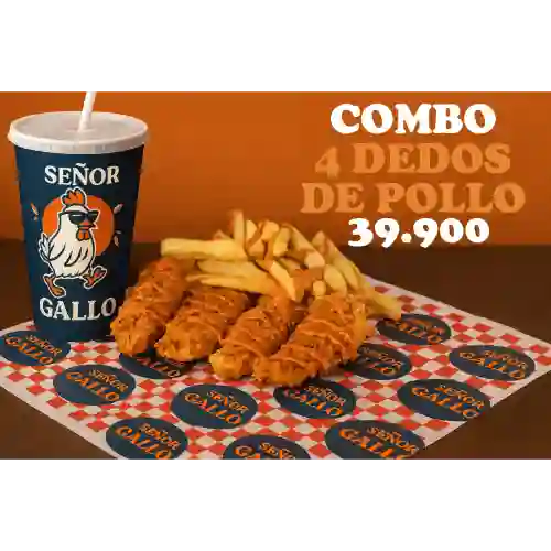 Combo 4 Dedos de Pollo