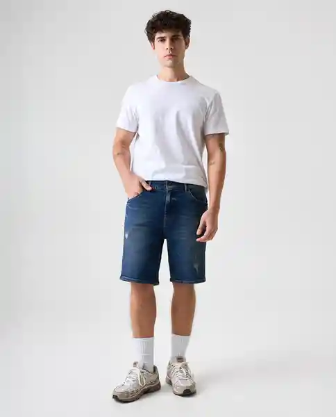 Bermuda Hombre Azul Talla 32 552G001_AZU174021