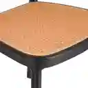 Silla Plastico Naranaja Negro Casaideas