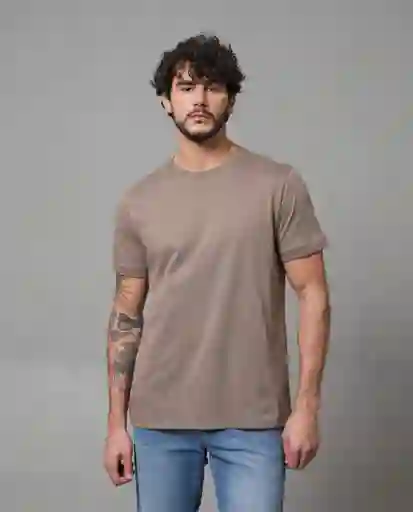 Camiseta Hombre Café L 100G005_CAF181304 Rifle