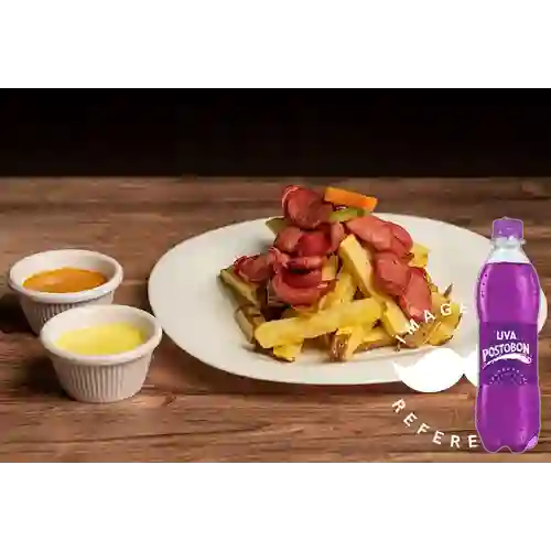 Combo Choripapa + Postobon Uva 400 ml