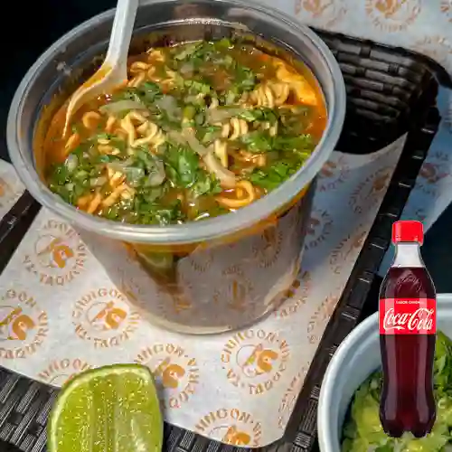 Combo Birriamen + Coca-Cola Sabor Original 400 ml