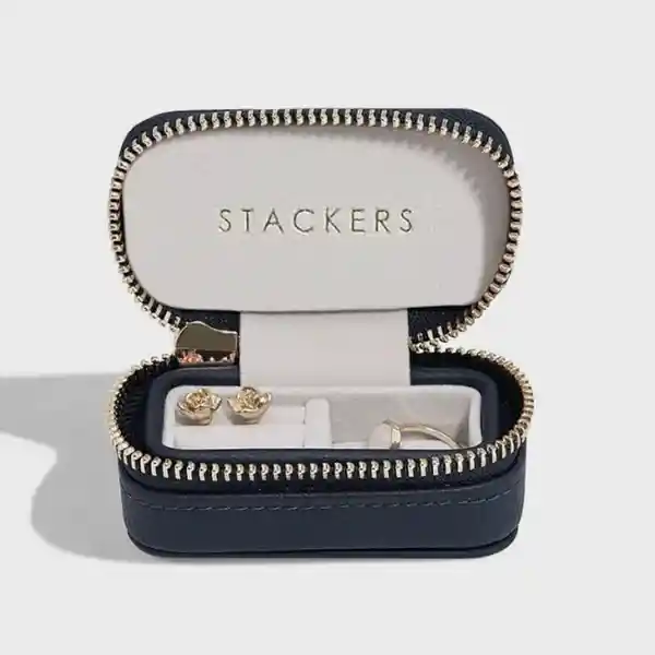 Stackers Joyero de Viaje Pequeño Azul Oscuro
