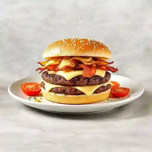 Hamburguesa Con Tocineta