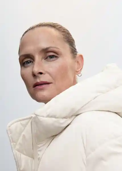 Abrigo Anorak Tokyo Offwhite Talla 18 Mujer Mango