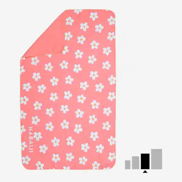 Nabaiji Toalla de Microfibra Rosa Talla L 80 x 130 cm