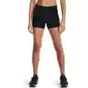 Under Armour Short Hg Mid Rise Para Mujer Negro Talla XS