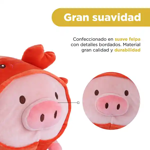 Peluche Gigi Disfraz de Cangrejo Mini Family 13" Miniso