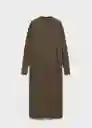 Vestido Vieira Khaki Talla XL Mujer Mango