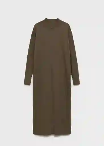 Vestido Vieira Khaki Talla XL Mujer Mango
