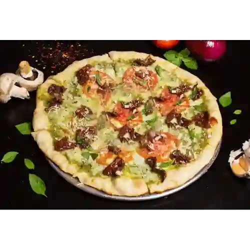 Pizza Pesto con Tomates Secos