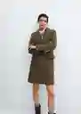 Abrigo Dali Khaki Talla 24 Mujer Mango
