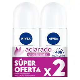 Nivea Desodorante Aclarado Natural Efecto Satín Roll On 