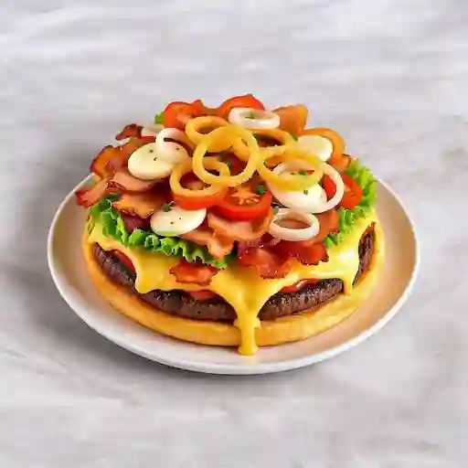 Burguer Pizza De Carne