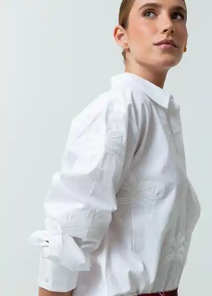 Camisa Mujer Crudo Puro Claro Talla L 512G072 Naf Naf