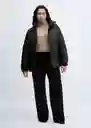 Abrigo Anorak Snowy Negro Talla M Mujer Mango