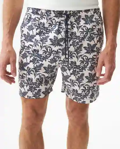 Bermuda Flower Duotone Crudo Porcelana Claro Talla L Chevignon