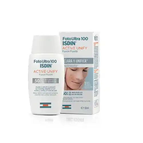 Isdin Bloqueador Fotoultra 100 Active Unify Fusion Fluid 50 Ml