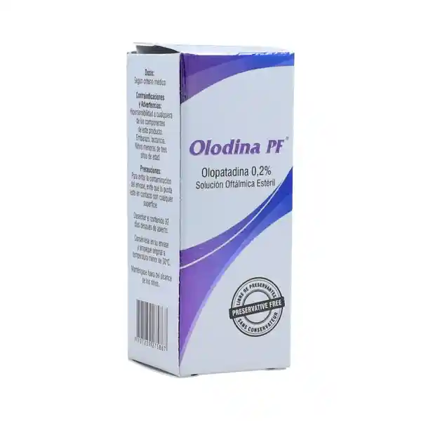 Optha Olodina PF Solución Oftalmológica Estéril (0.2%)