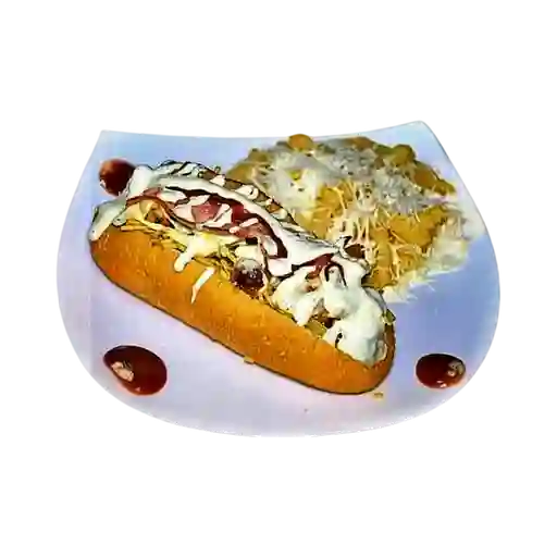 Perro Caliente Roda y Papas
