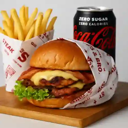 Combo Burger Clasica de Pollo + Coca-Cola ZERO 400ml