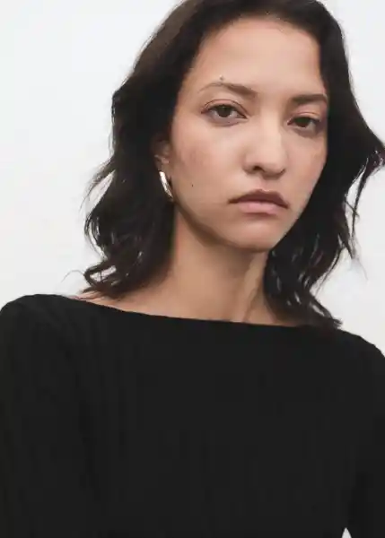 Jersey Flurry Negro Talla S Mujer Mango