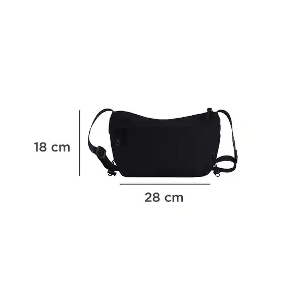 Bolso Crossbody Nylon Negro Miniso