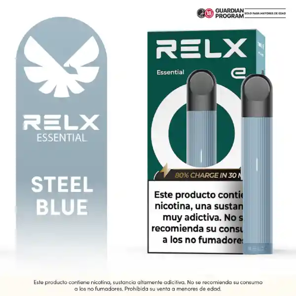 Relx Vapeador Dispositivo Recargable Essential Azul Steel