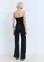 Pantalón Opalo Negro Talla S Mujer Mango