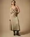 Falda Gris Elefante Medio Talla M 449G001 Esprit